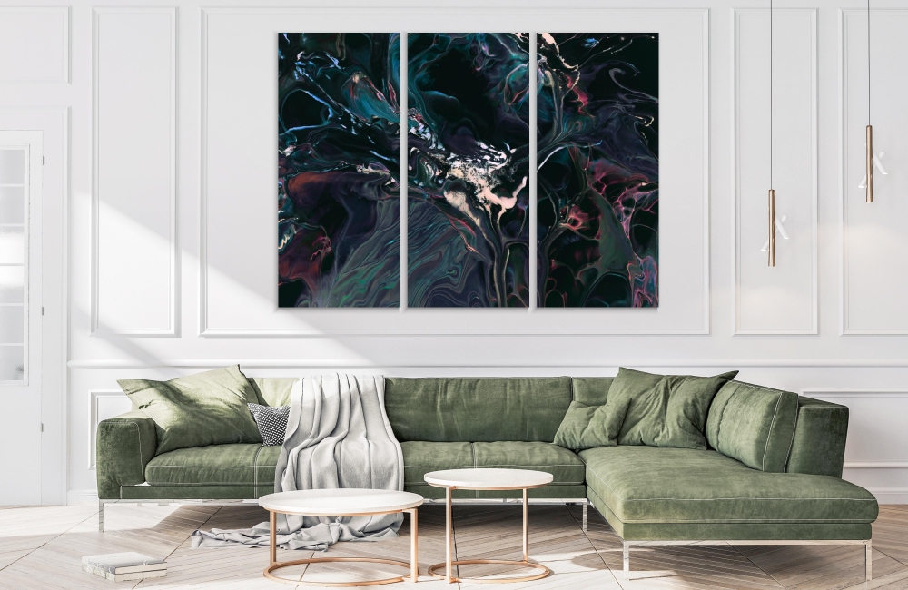 

Картина на холсте Модульные Модульная картина Marble Texture On Canvas 3 картины 30х60 см.