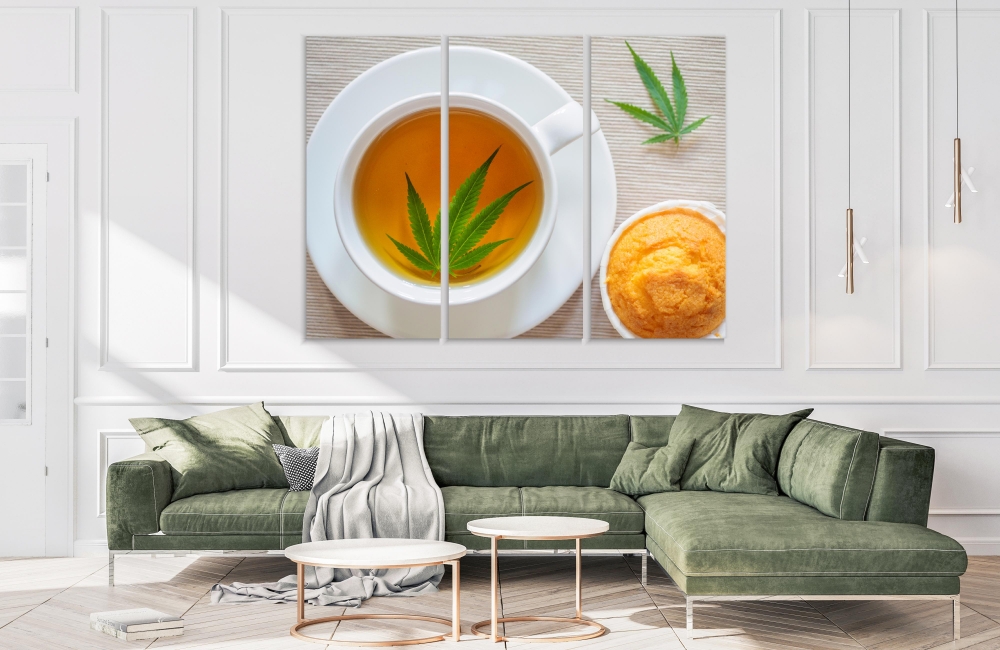 

Картина на холсте Модульные Модульная картина Breakfast Sweet Cookies 3 картины 25х50 см.