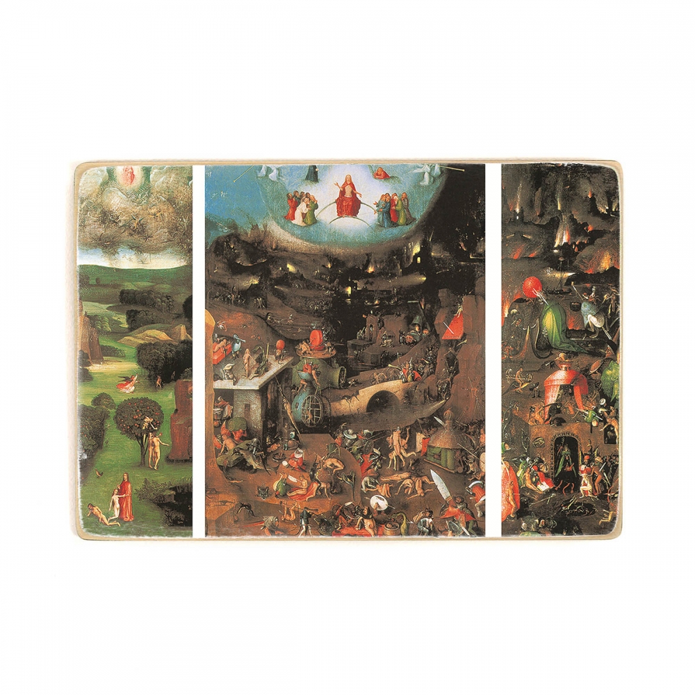 

Деревянный постер Искусство Hieronymus Bosch - The Last Judgement А1