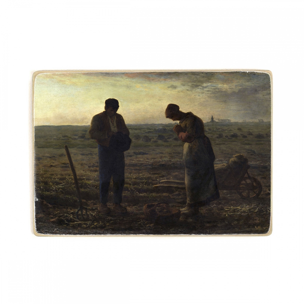 

Деревянный постер Искусство Jean-Francois Millet - The Angelus (Angelus Bell) А2