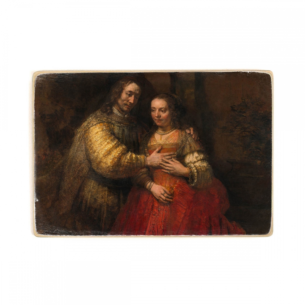 

Деревянный постер Искусство Rembrandt -The Jewish Bride (1666) А2