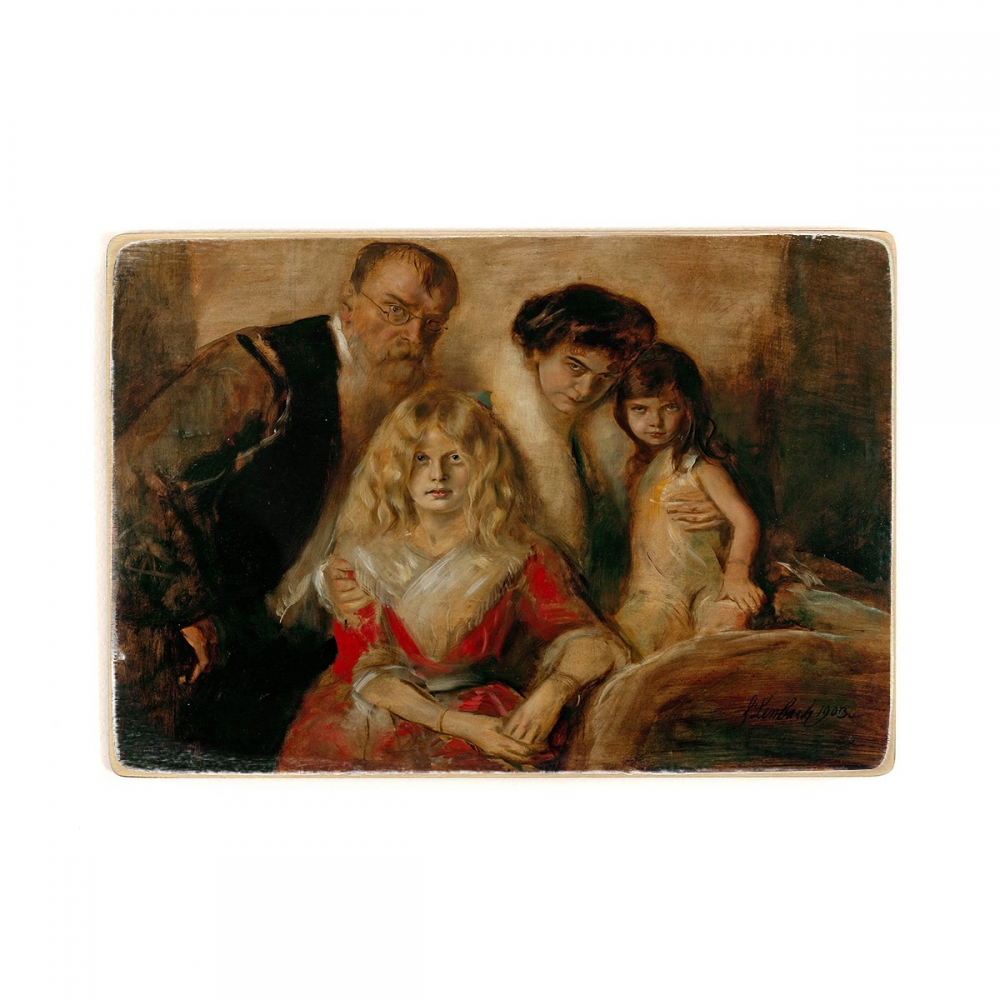 

Деревянный постер Искусство Franz von Lenbach - Franz von Lenbach with Wife and Daughters (1903) А2
