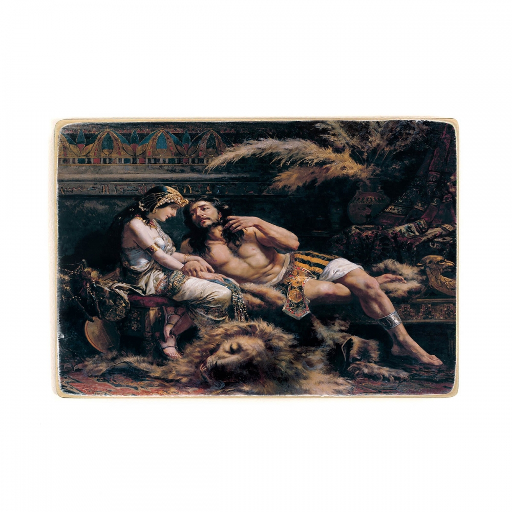 

Деревянный постер Искусство José Echenagusía - Samson and Delilah А1