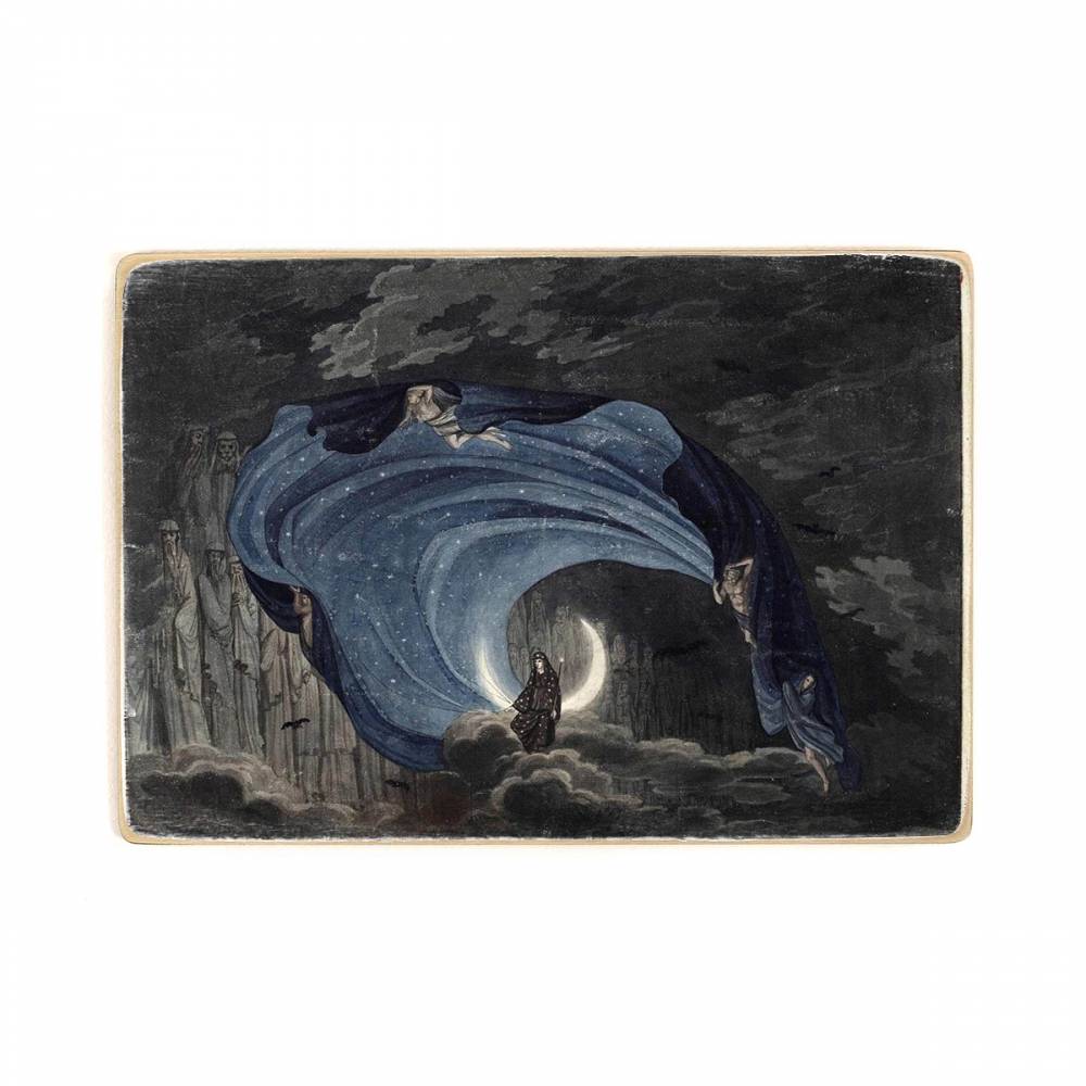 

Деревянный постер Искусство Simon Quaglio - The Queen of the Night (1818) А2