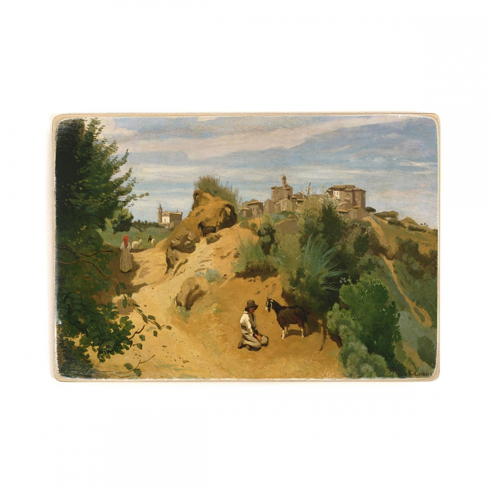 

Деревянный постер Искусство Jean-Baptiste Camille Corot - Genzano. Italian Countryside А2