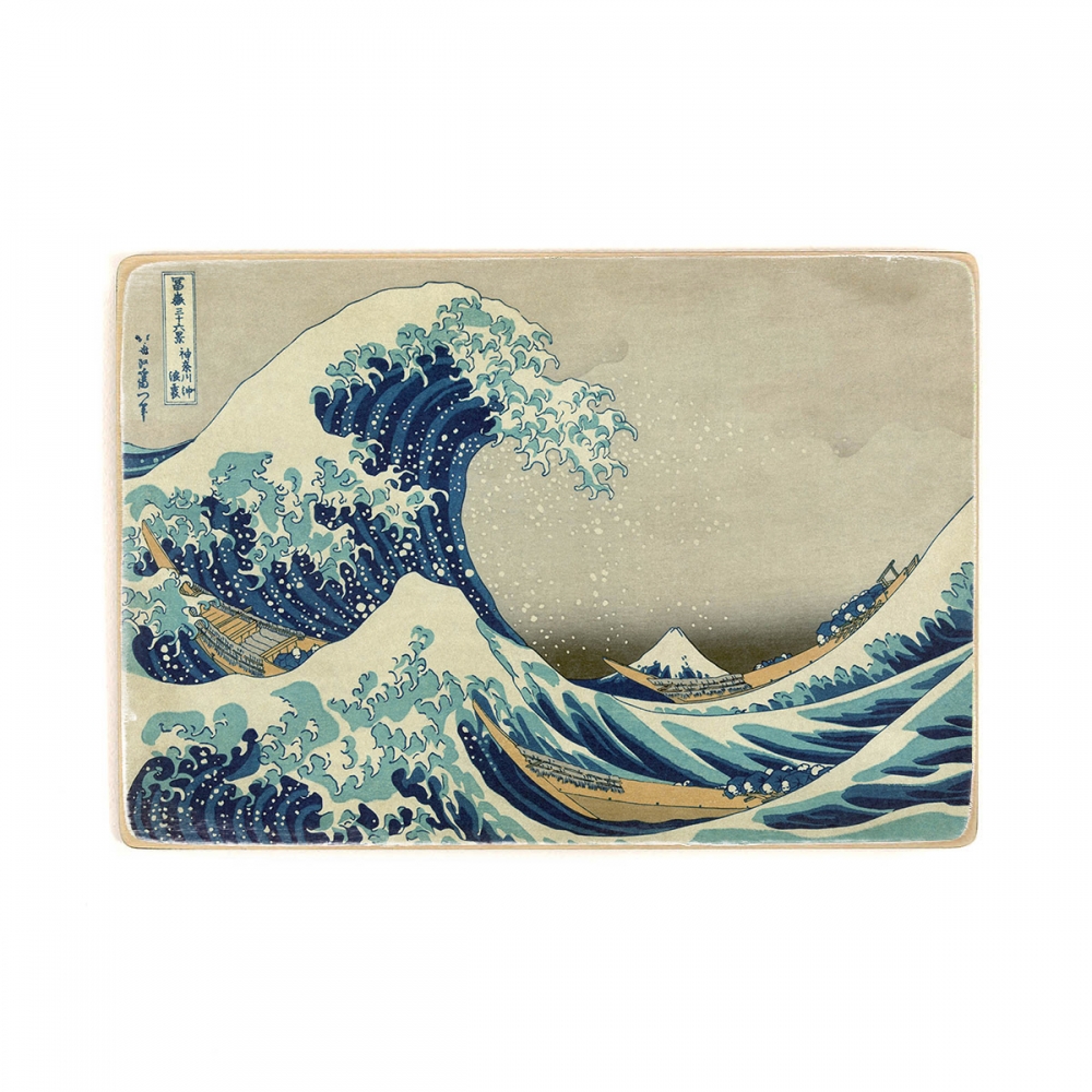 

Деревянный постер Искусство Hokusai - The Great Wave off Kanagawa А1