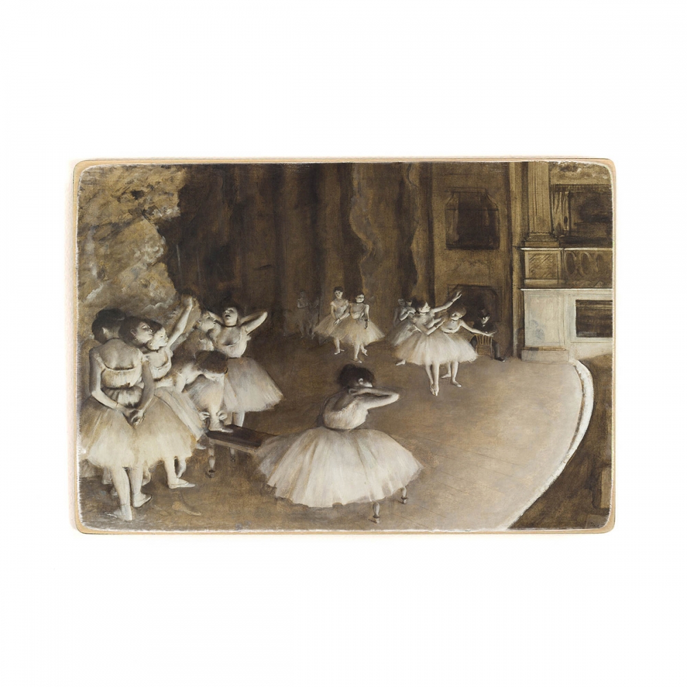 

Деревянный постер Искусство Edgar Degas - Ballet Rehearsal on Stage А2