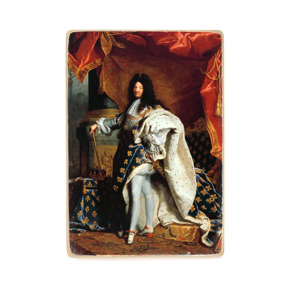 

Деревянный постер Искусство Hyacinthe Rigaud - Portrait of Louis XIV. (1701) А1