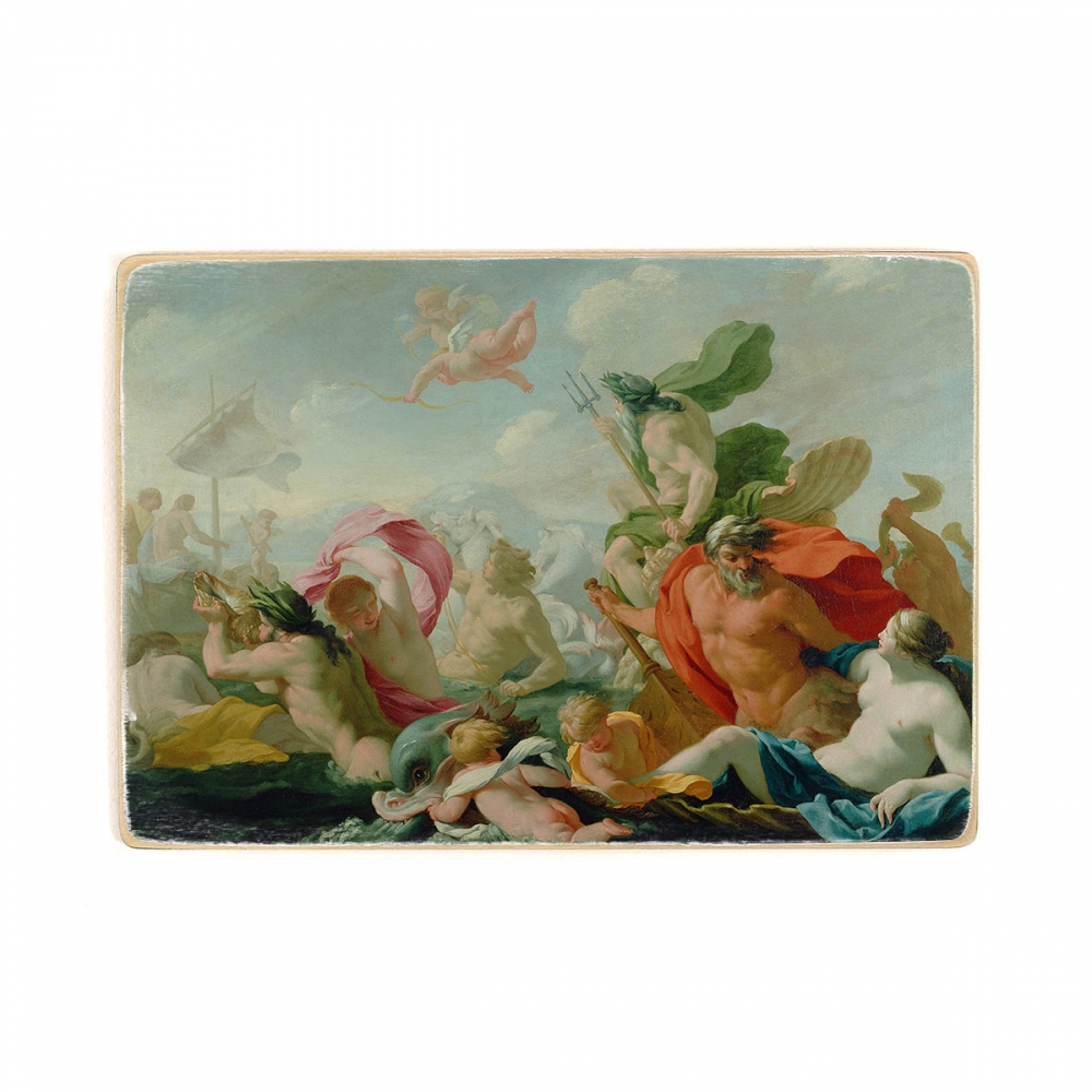 

Деревянный постер Искусство Eustache Le Sueur (French - Marine Gods Paying Homage to Love А1