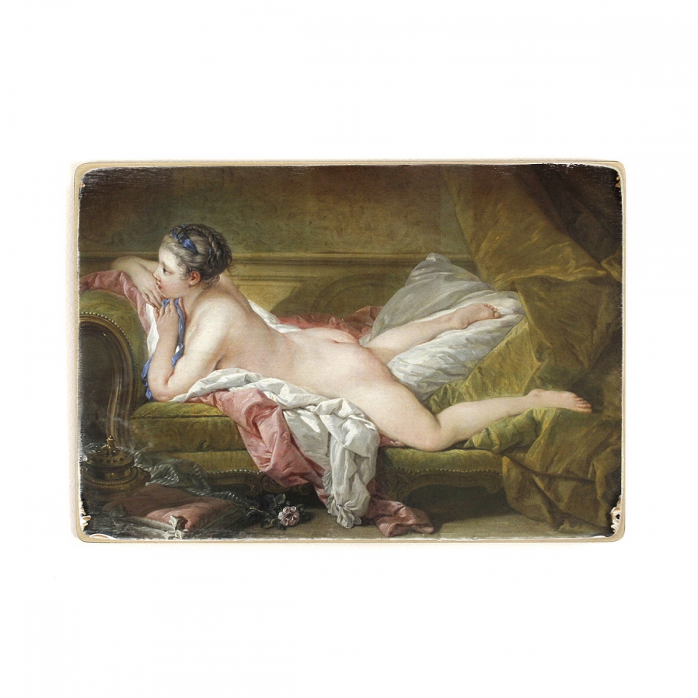 

Деревянный постер Искусство Resting Girl by François Boucher (1753) А2