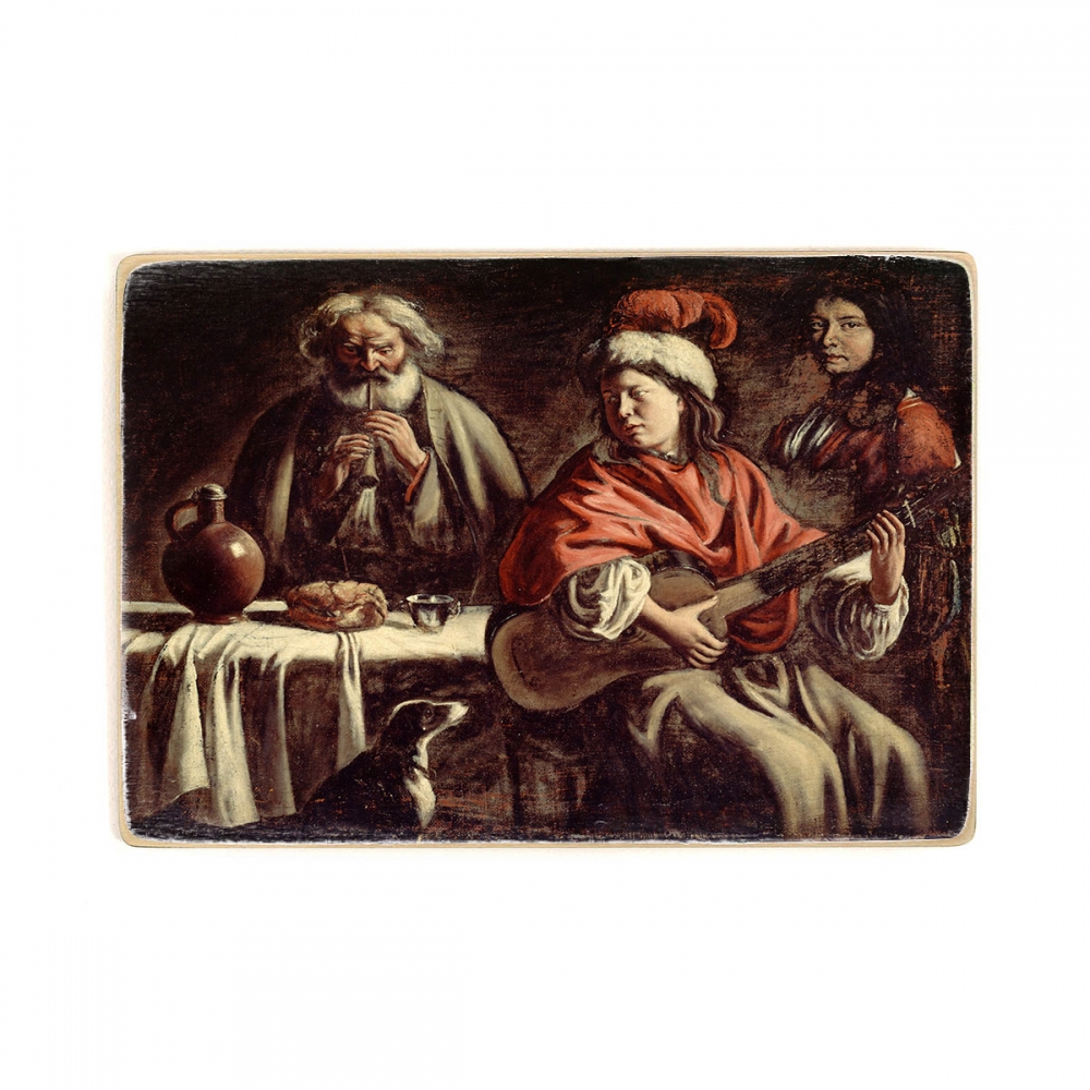 

Деревянный постер Искусство Le Nain, Mathieu - Musicians А1