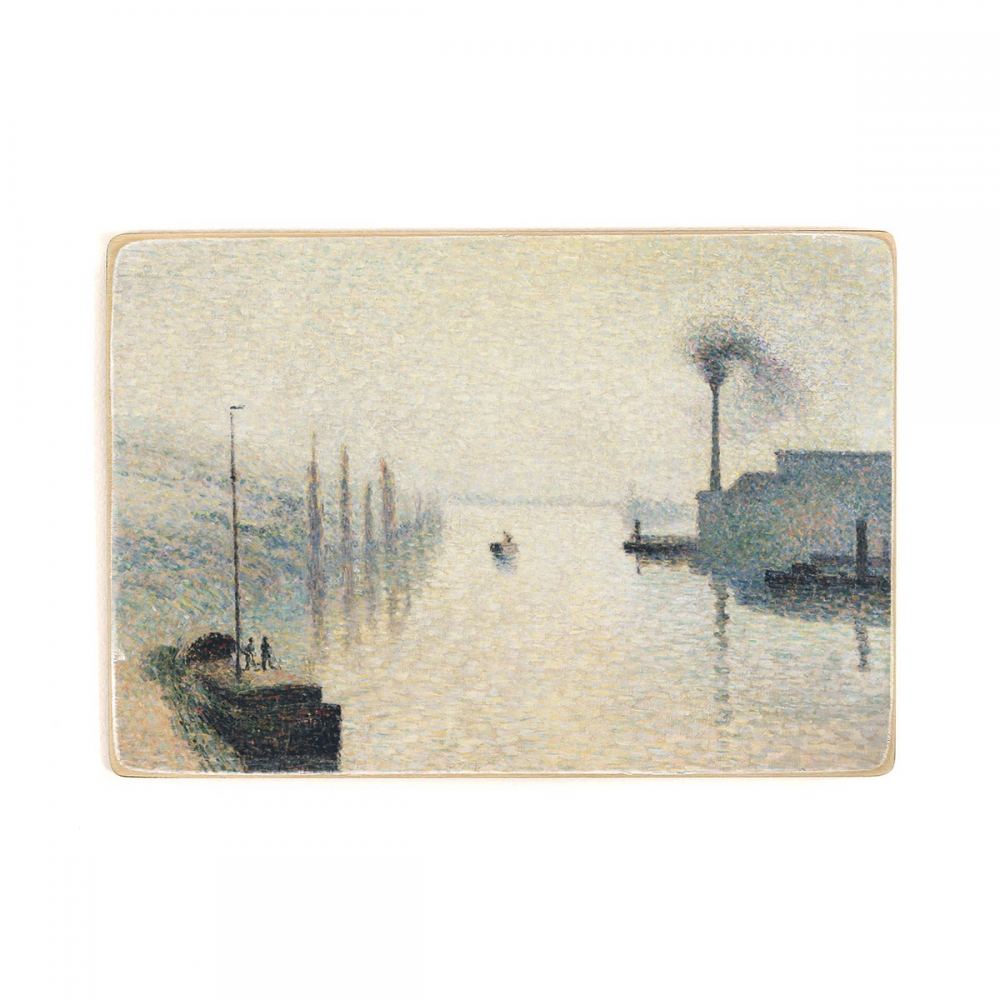 

Деревянный постер Искусство Camille Pissarro, French - L'Île Lacroix, Rouen (The Effect of Fog) А1