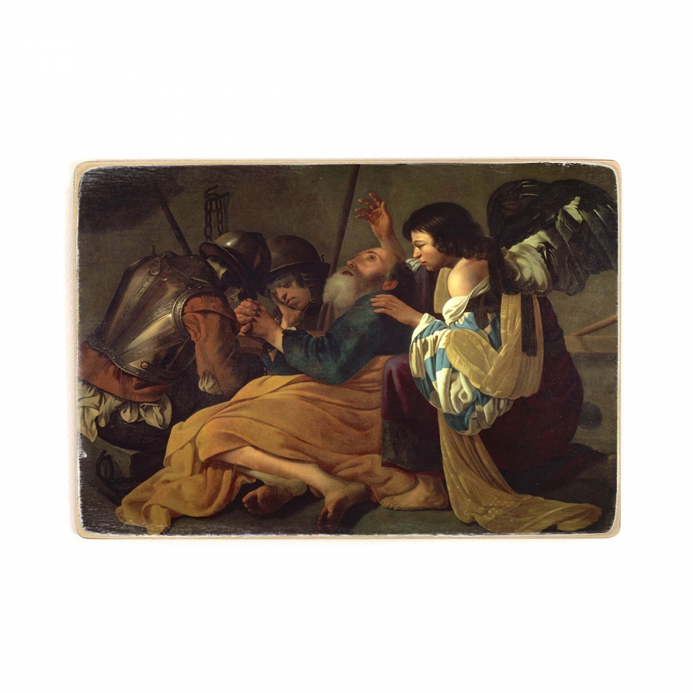 

Деревянный постер Искусство Hendrick Terbrugghen (follower of) - The Liberation of St. Peter А1
