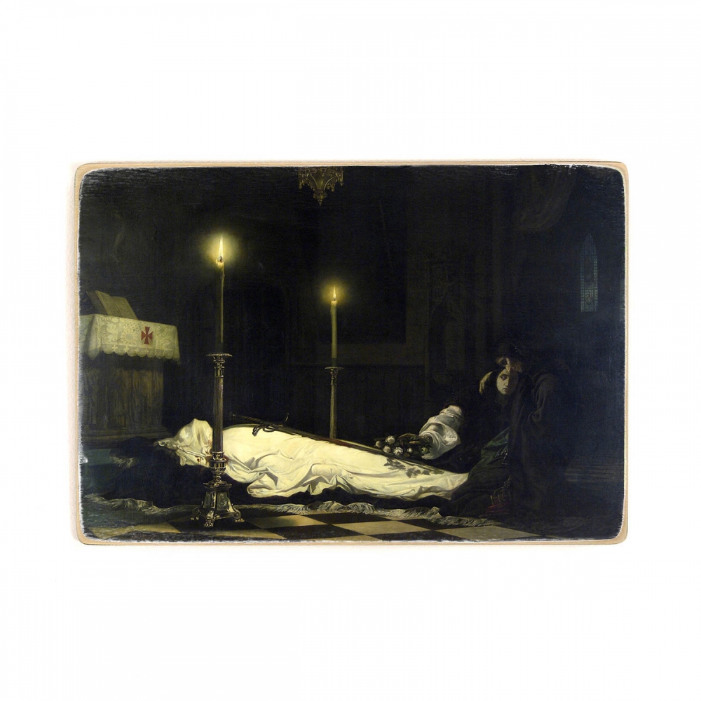 

Деревянный постер Искусство Madarász, Viktor - The Mourning of László Hunyadi А2