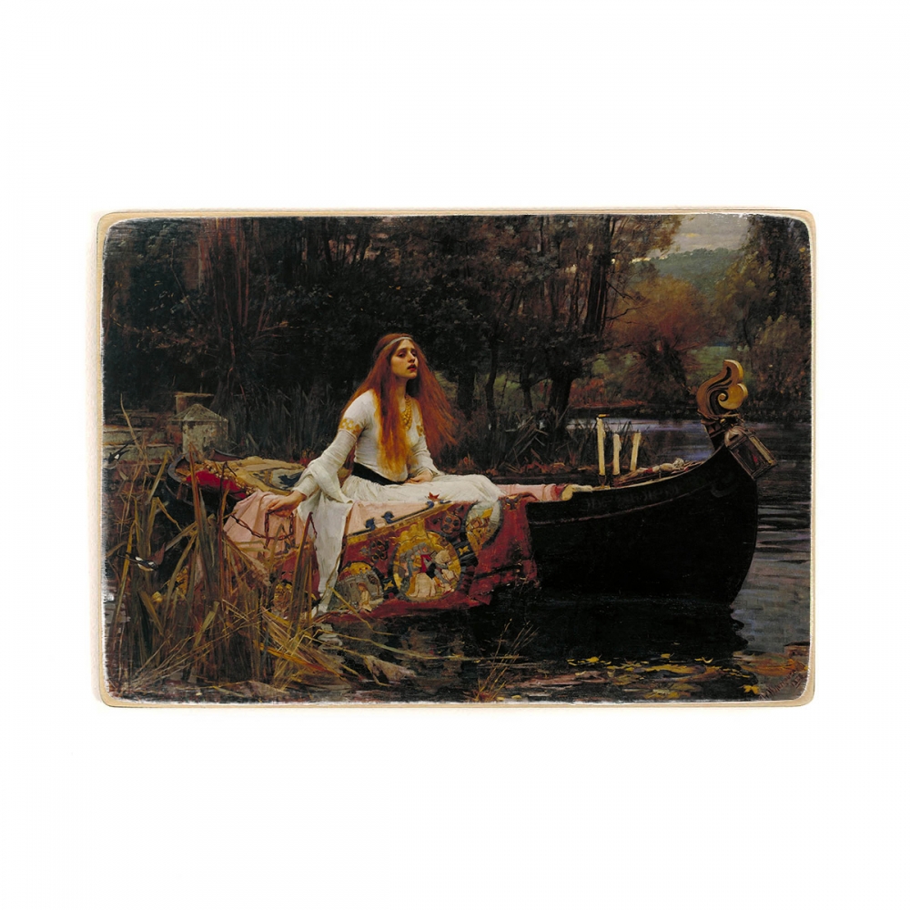 

Деревянный постер Искусство John William Waterhouse - The Lady of Shalott А2