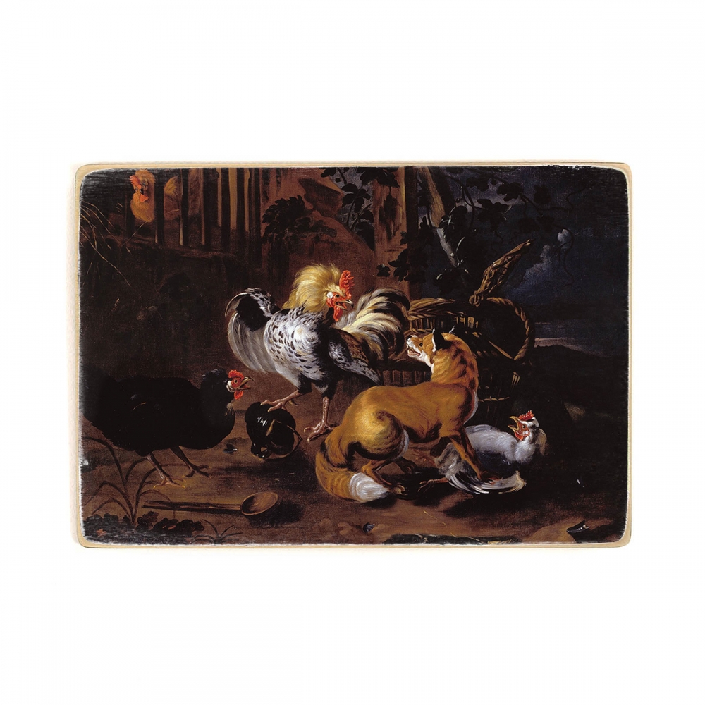 

Деревянный постер Искусство De Vos, Paul - Fox and Poultry А2