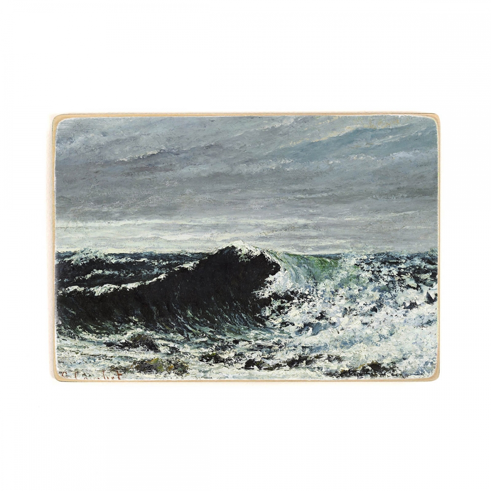 

Деревянный постер Искусство Gustave Courbet - The Wave А2