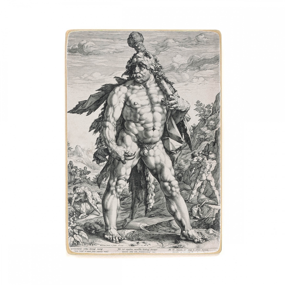 

Деревянный постер Искусство Hendrick Goltzius - The Great Hercules А2