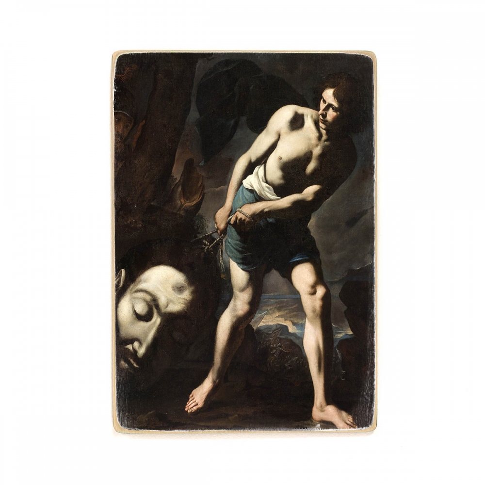 

Деревянный постер Искусство Andrea Vaccaro - David with the Head of Goliath (1635) А1