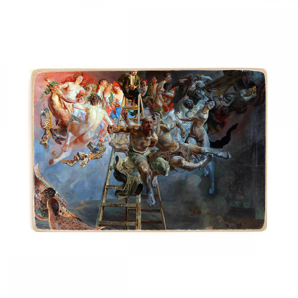 

Деревянный постер Искусство Jacek Malczewski - Vicious circle (1895-1897) А2