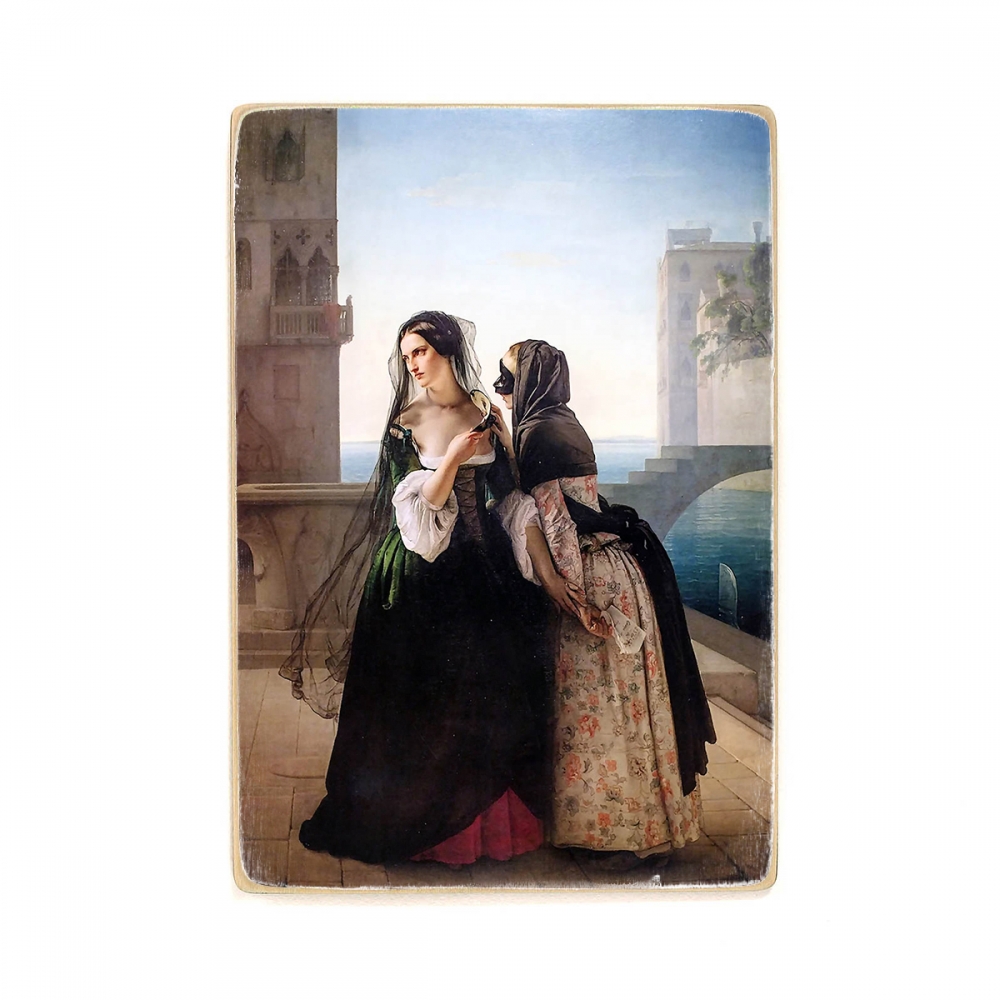 

Деревянный постер Искусство Hayez - vengeance is sworn (1851) А2