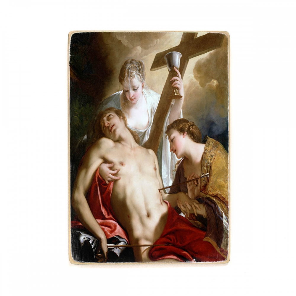 

Деревянный постер Искусство Bellucci, Antonio - St Sebastian А2