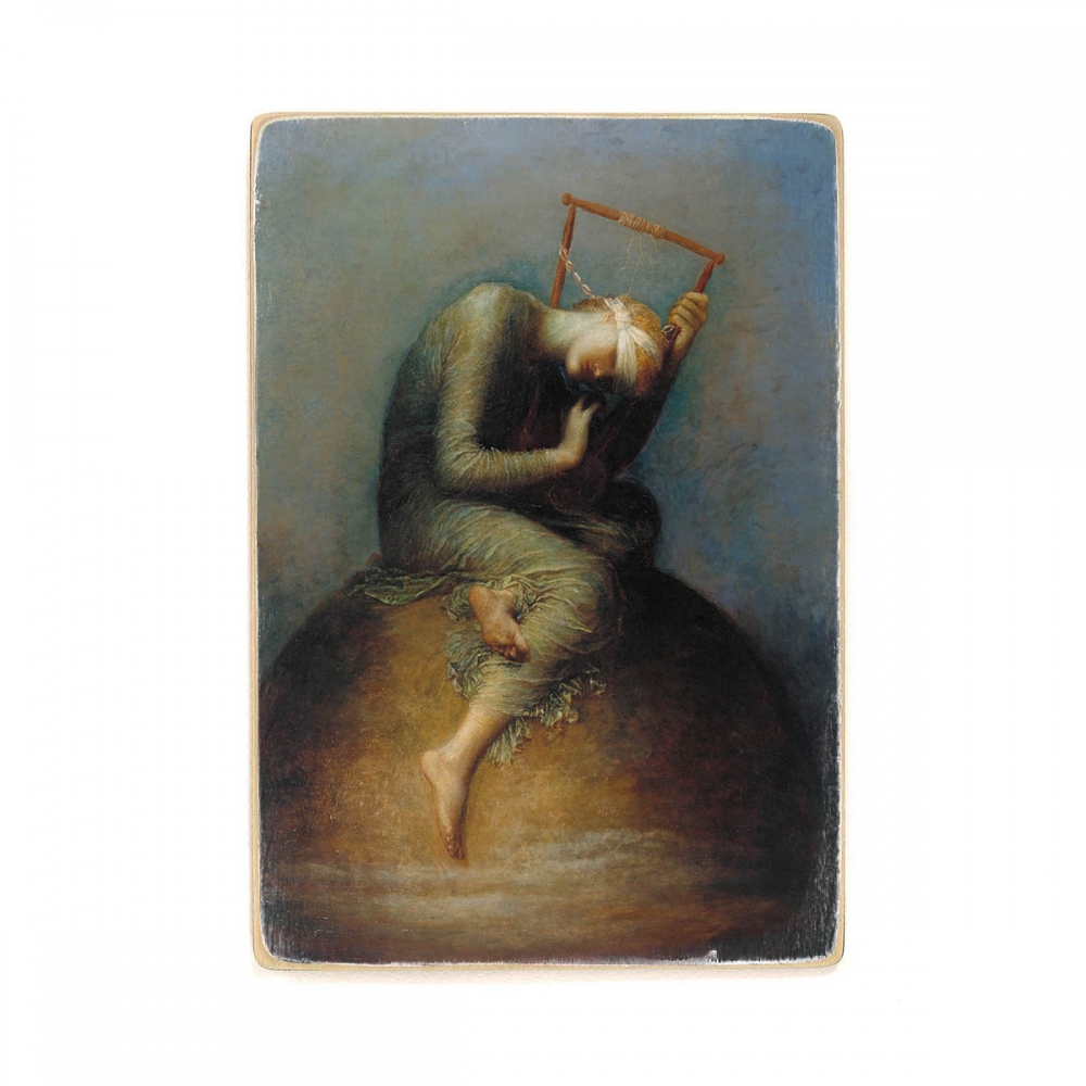 

Деревянный постер Искусство Assistants and George Frederic Watts - Hope А2