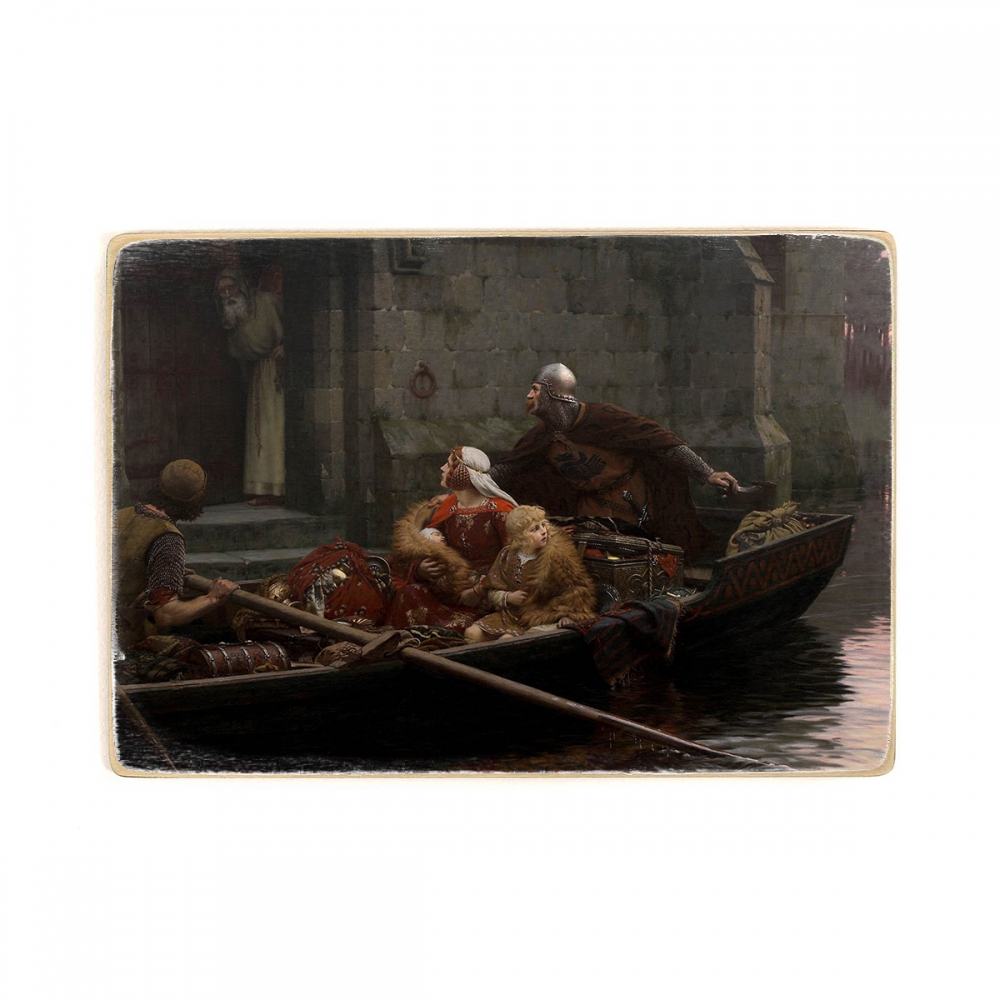 

Деревянный постер Искусство Edmund Blair Leighton - In Time of Peril А1