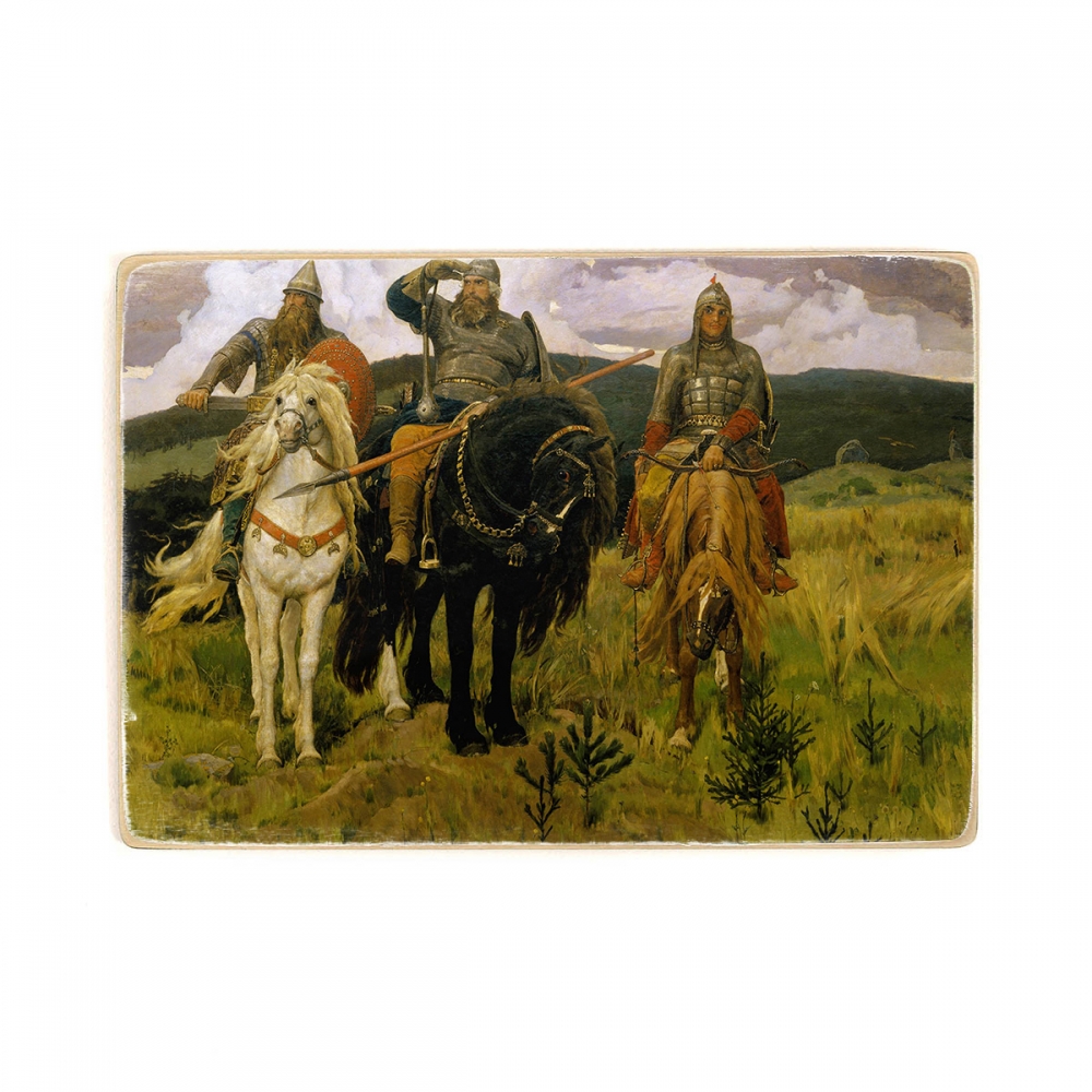 

Деревянный постер Искусство Viktor Vasnetsov - Богатыри А2