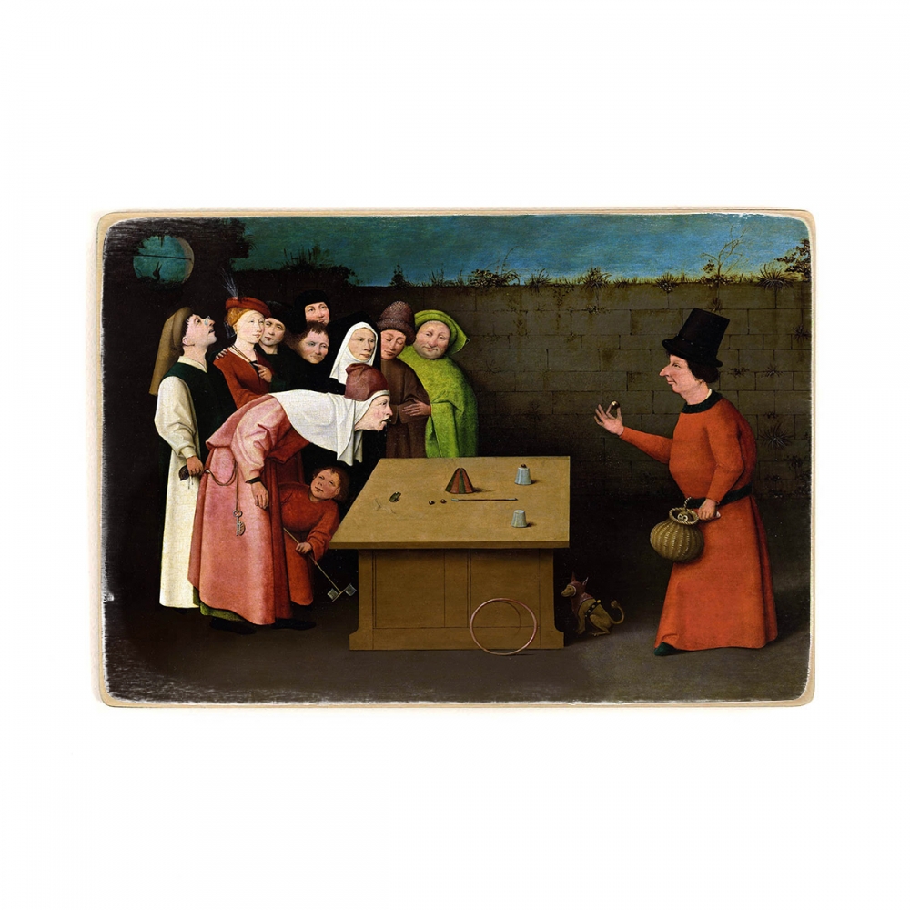 

Деревянный постер Искусство The Conjurer - Hieronymus Bosch (1475 - 1502) А2