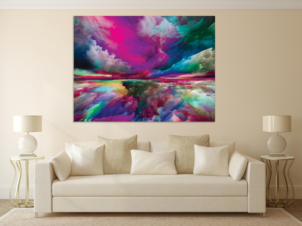

Картина на холсте Абстракция Spectral Mountains 45х60 см.