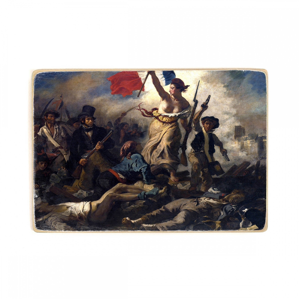 

Деревянный постер Искусство Liberty Leading the People - Eugène Delacroix (1830) А2