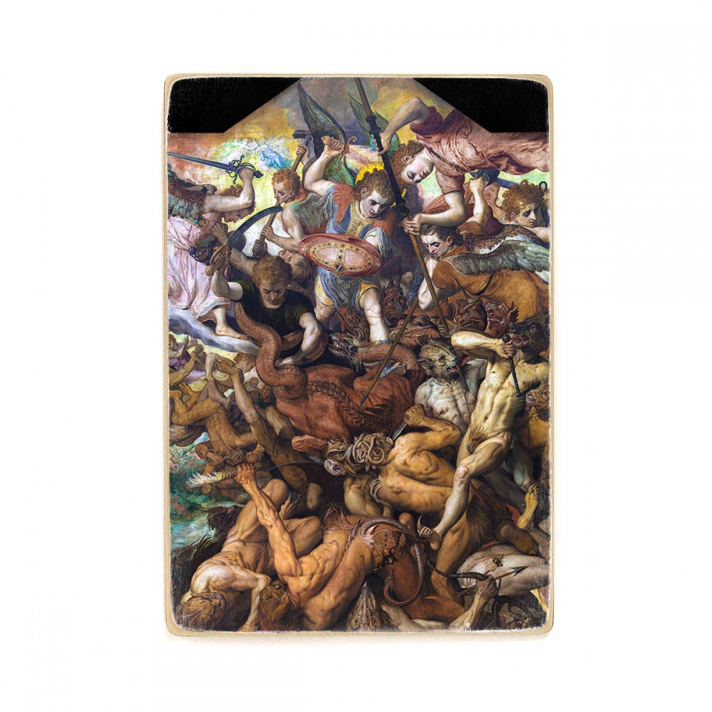 

Деревянный постер Искусство The Fall of the Rebel Angels - Frans Floris (1554) А1