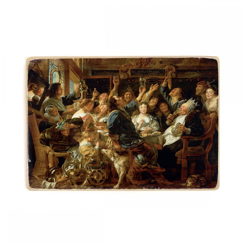 

Деревянный постер Искусство Jacob Jordaens - The Feast of the Bean King А2