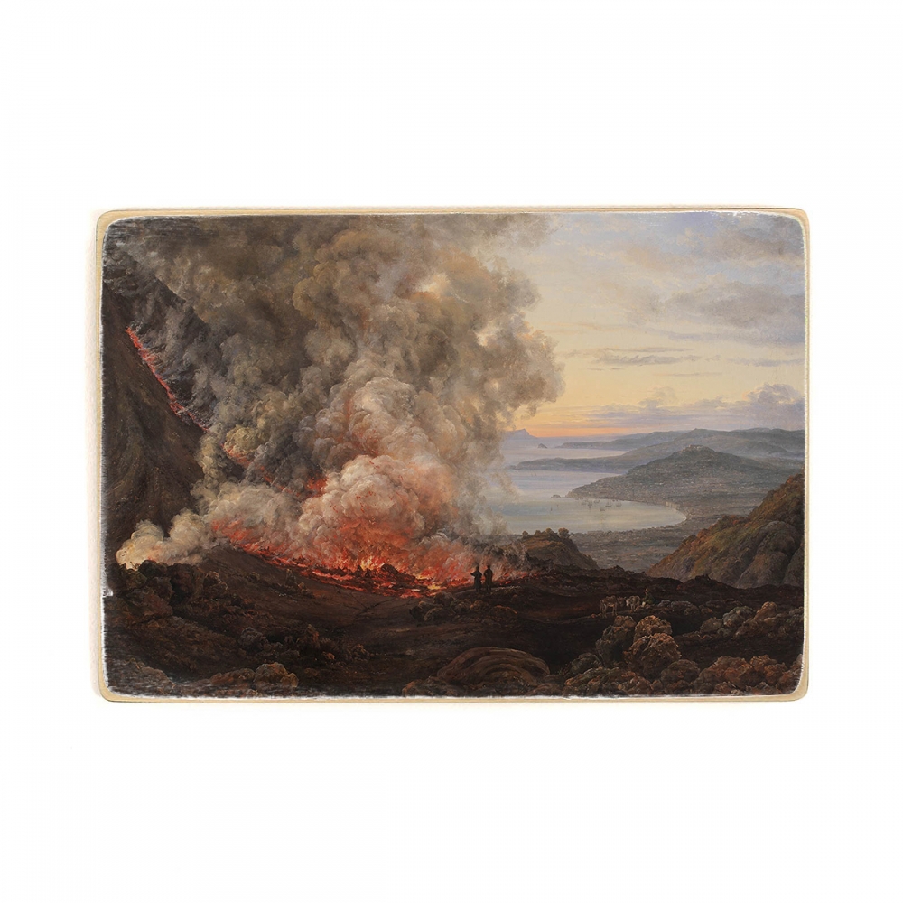 

Деревянный постер Искусство J.C. Dahl - Eruption of the Volcano Vesuvius А1