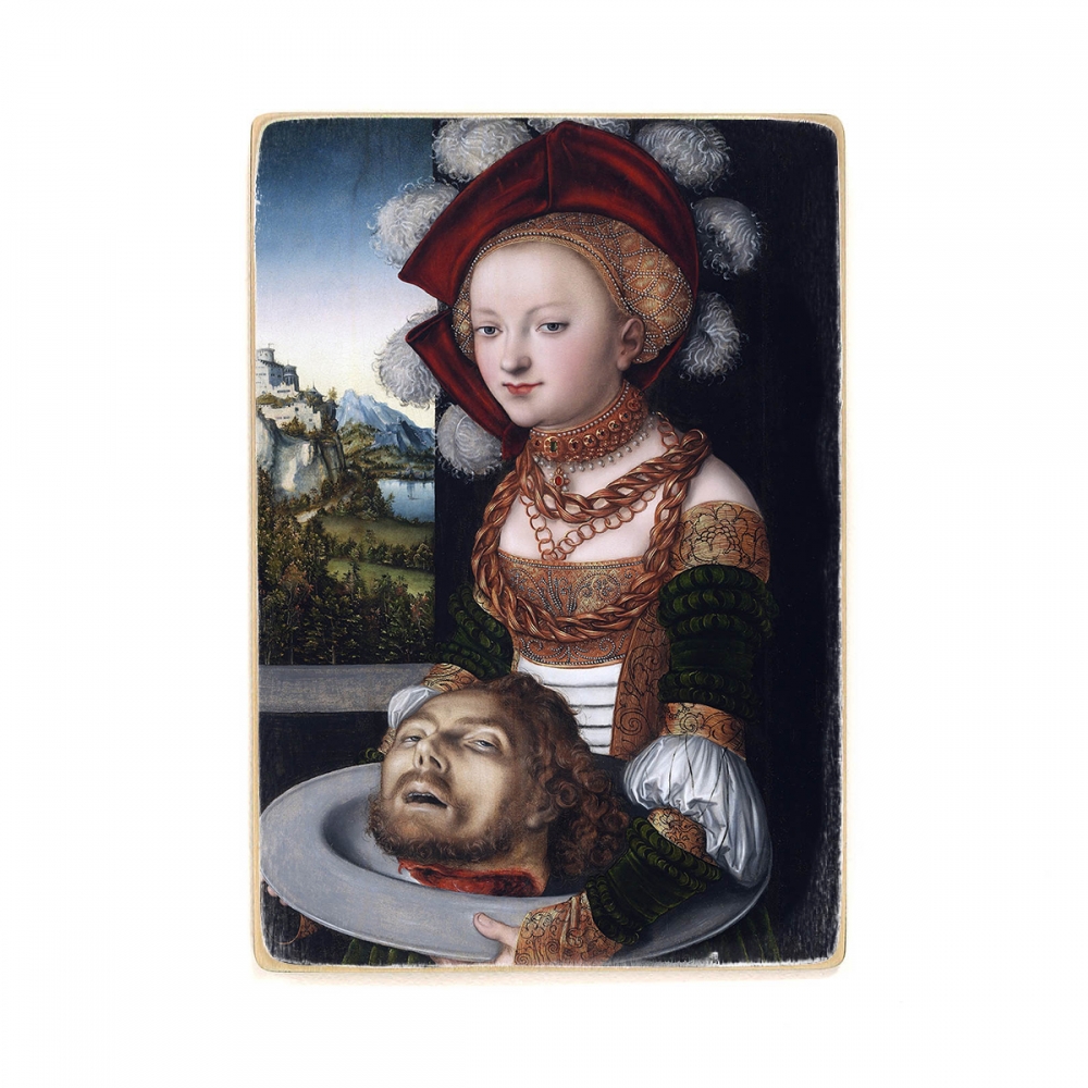 

Деревянный постер Искусство Salome with the Head of Saint John the Baptist circa - Lucas Cranach (1530) А2