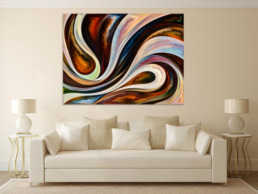 

Картина на холсте Абстракция Paint Flow 75х100 см.