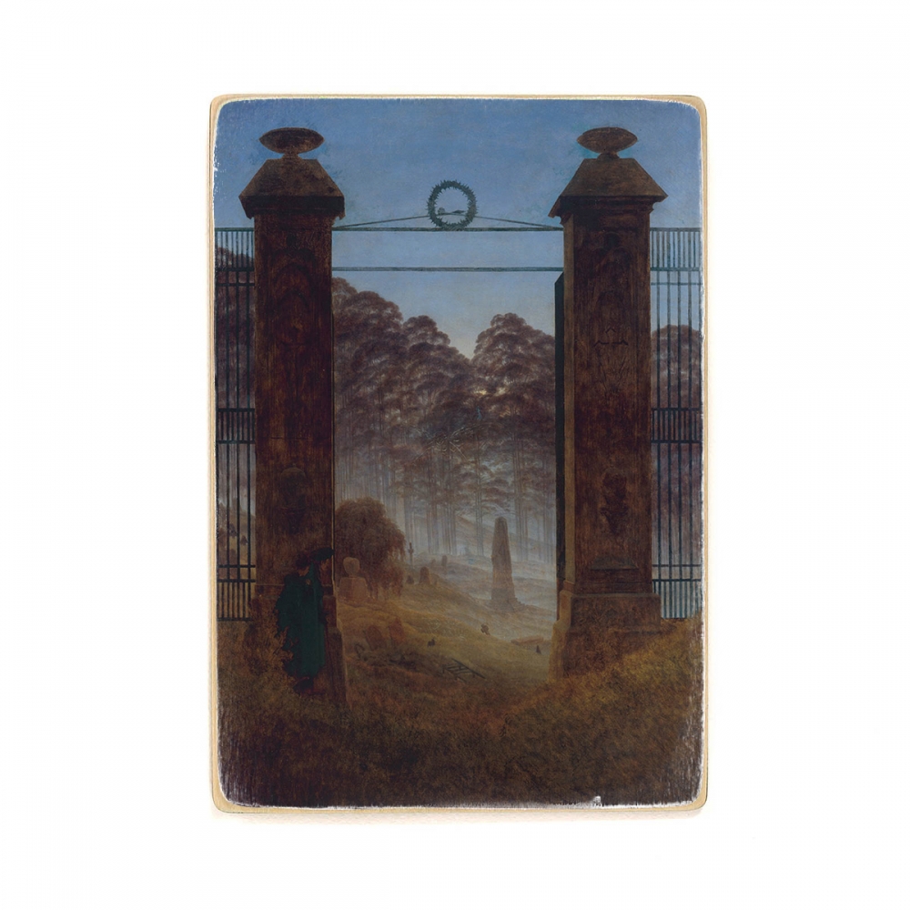 

Деревянный постер Искусство Caspar David Friedrich - The Cemetery А1