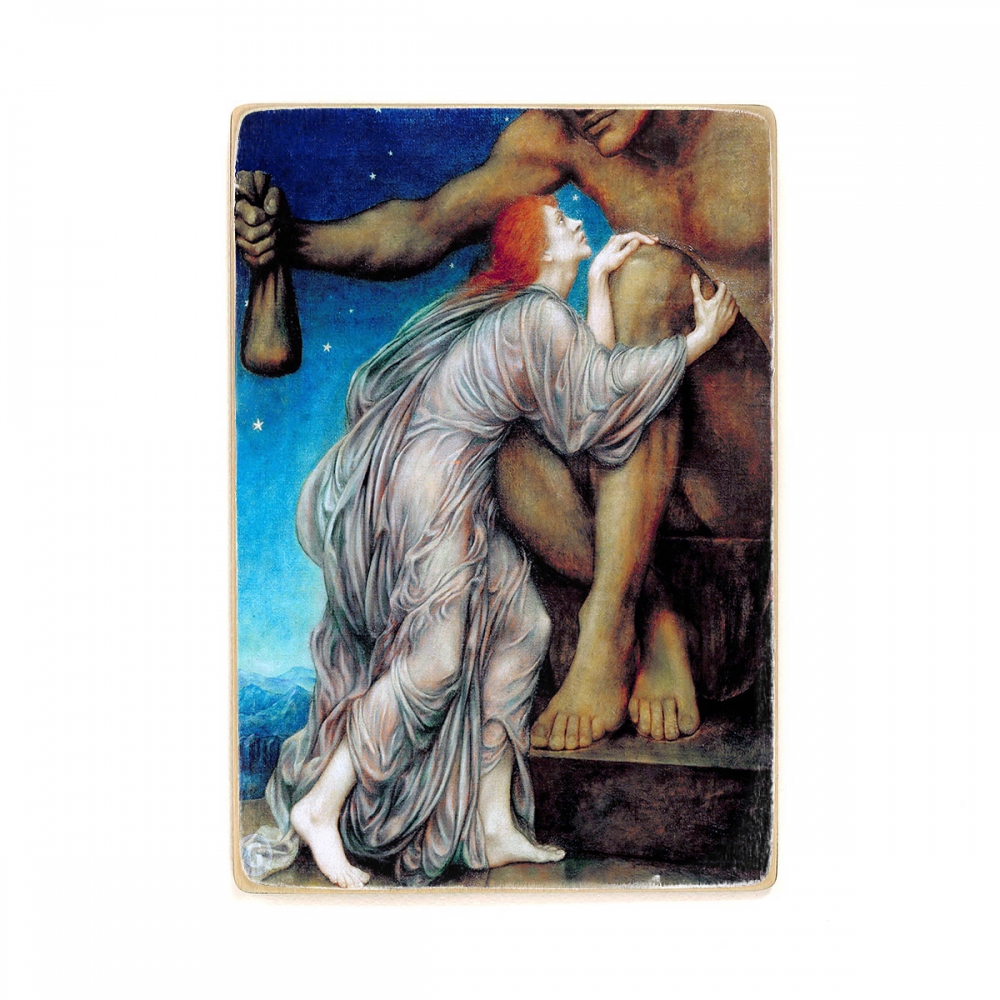 

Деревянный постер Искусство The Worship of Mammon - Evelyn de Morgan (1909) А2