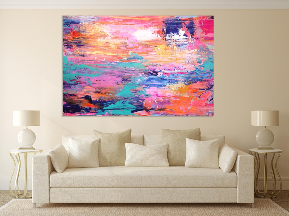 

Картина на холсте Абстракция Many Bright Colors 90х120 см.