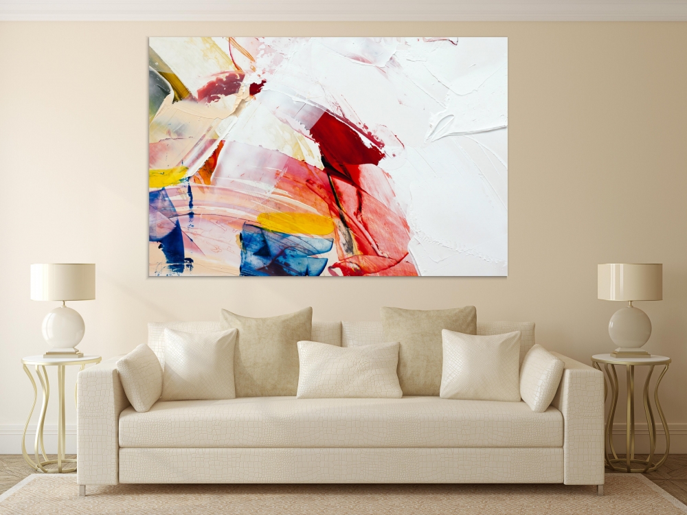 

Картина на холсте Абстракция Painted Abstract Background 90х120 см.