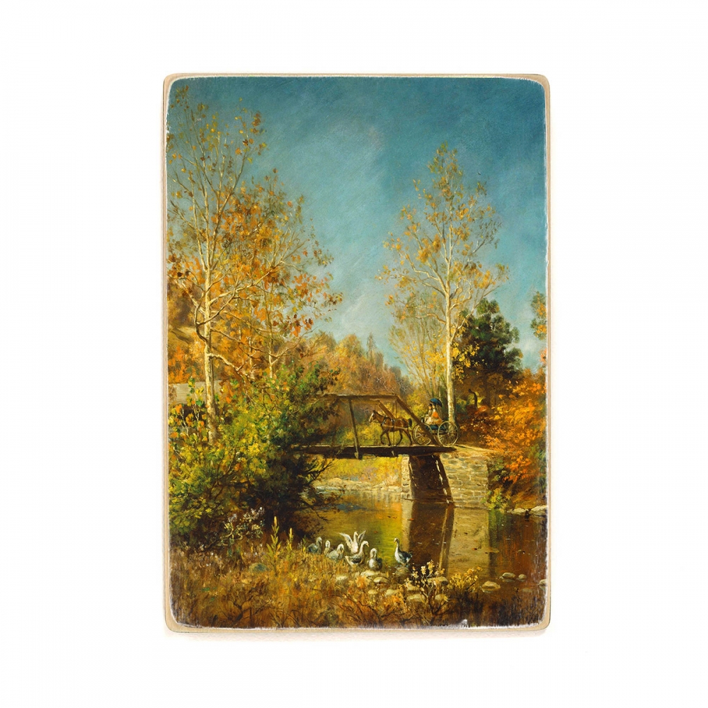 

Деревянный постер Искусство Edward Lamson Henry - Going to Town А1