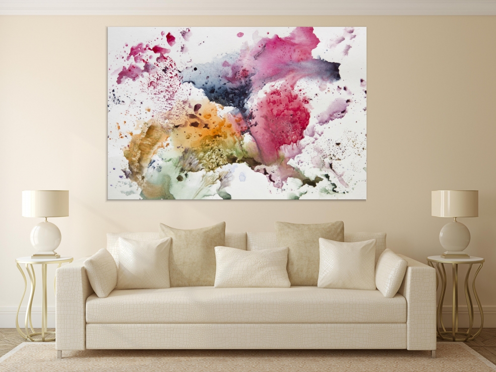 

Картина на холсте Абстракция Abstract Watercolor Painting 50х65 см.
