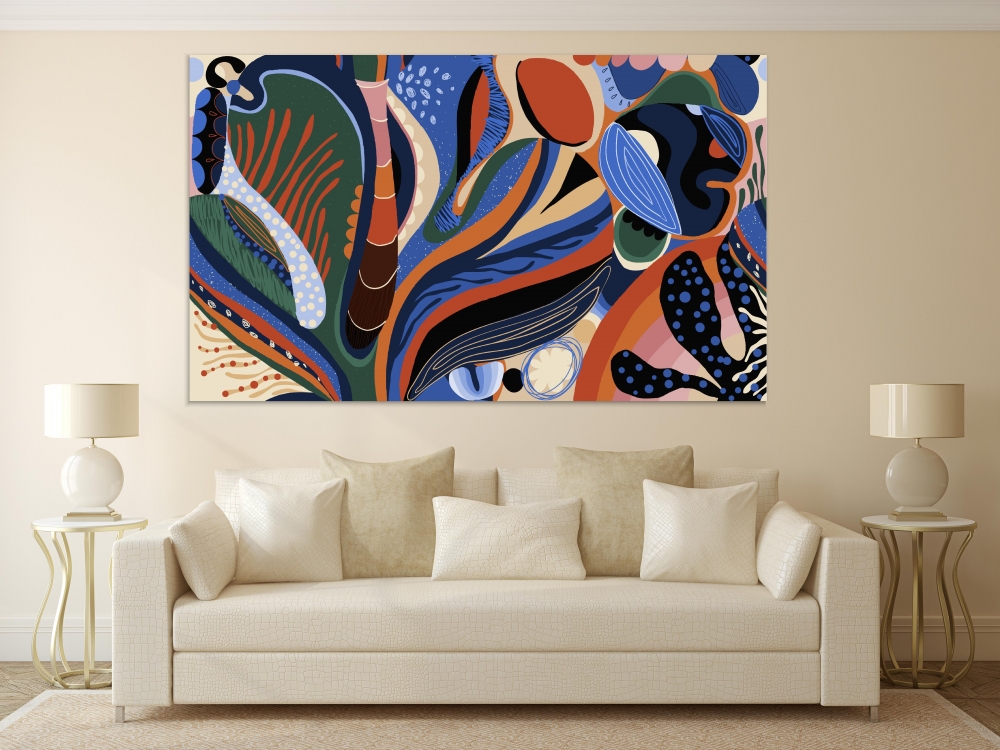 

Картина на холсте Абстракция Exotic Drawing 50х65 см.
