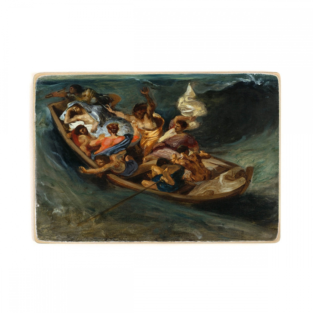 

Деревянный постер Искусство Eugène Delacroix - Christ on the Sea of Galilee А2
