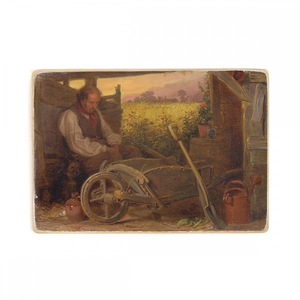 

Деревянный постер Искусство Briton Riviere - The Old Gardener А2