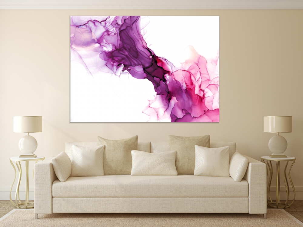 

Картина на холсте Абстракция Purple And Pink Swirls 50х65 см.