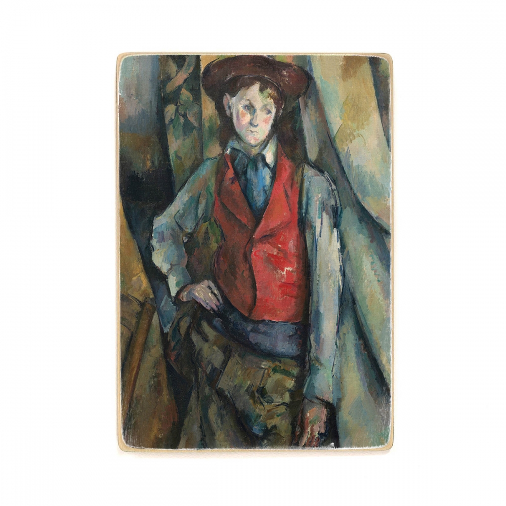 

Деревянный постер Искусство Paul Cézanne - Boy in a Red Waistcoat А1