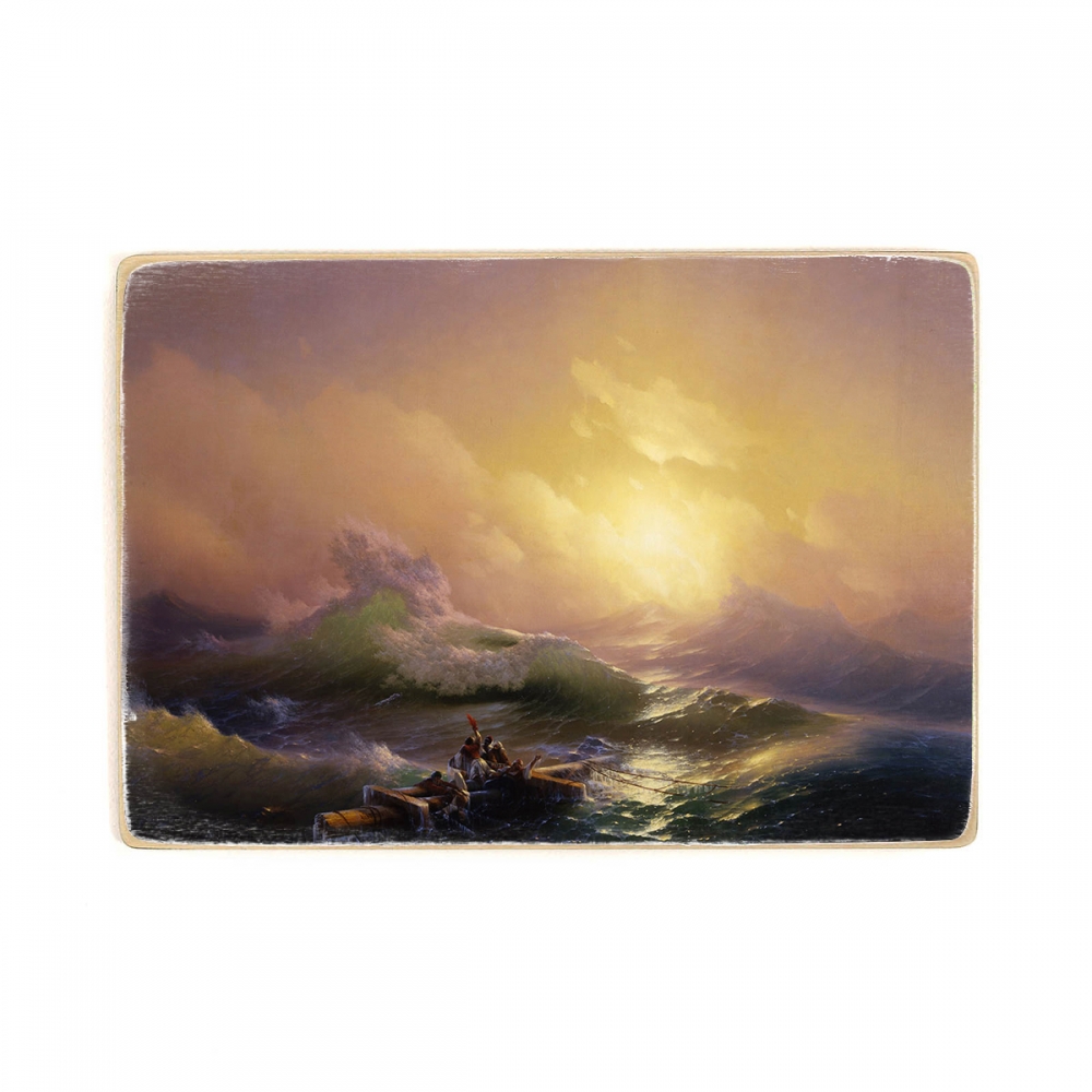 

Деревянный постер Искусство Hovhannes Aivazovsky - The Ninth Wave А1