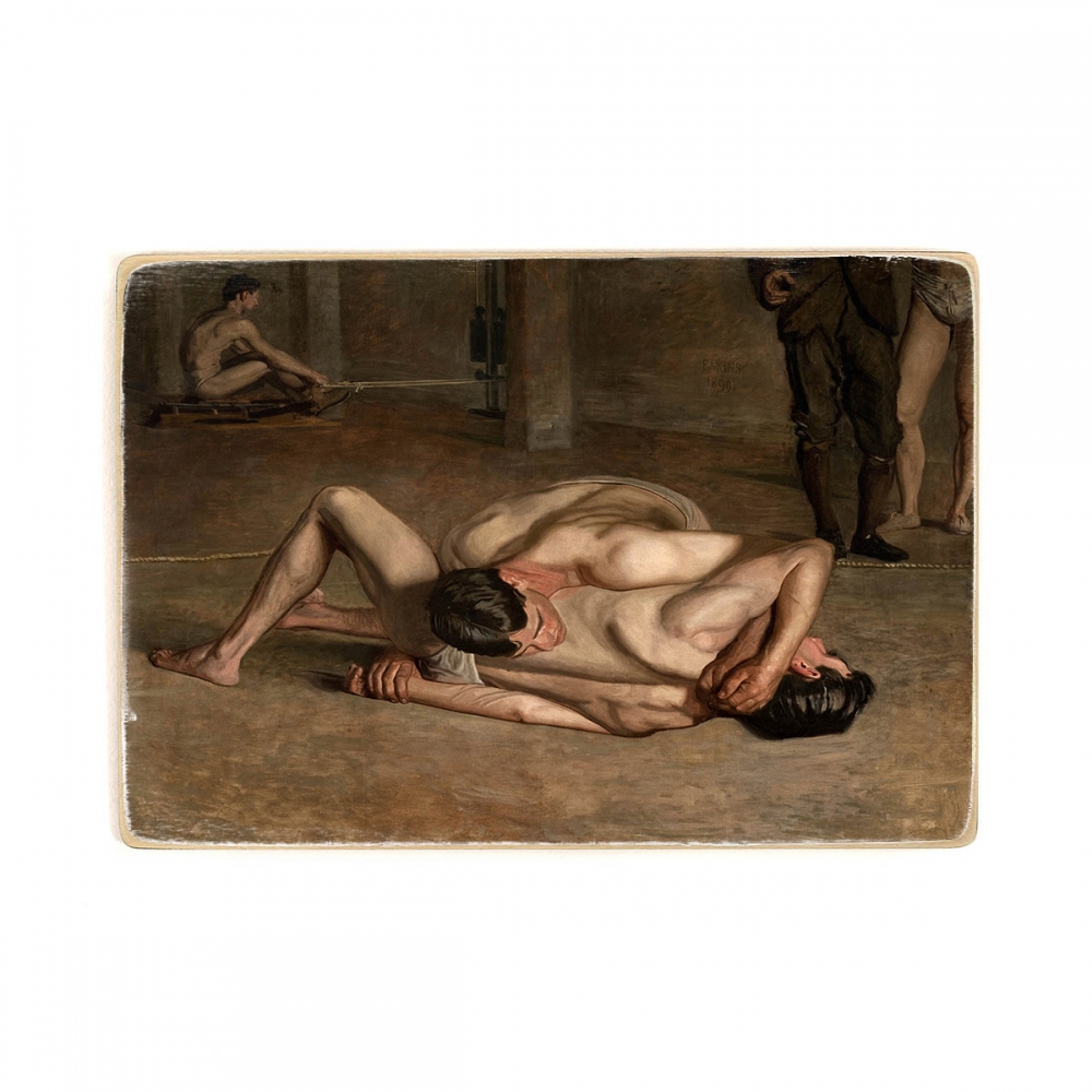 

Деревянный постер Искусство Thomas Eakins - Wrestlers А1